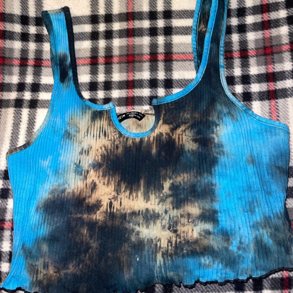 Tie dye cropped tank